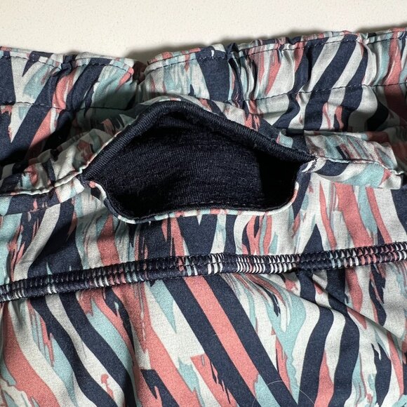 Smartwool - Merino Sport Lined Shorts - Navy/dusty rose/Light Blue - Size XL - Picture 4 of 14